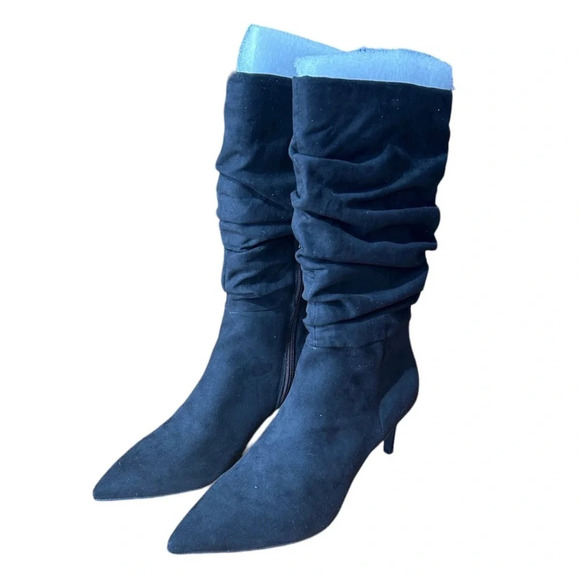 SALE‼️NEW Alfani Lissa Slouch Boots Sz 10 Pointed Toe Mid Calf Boots - Picture 10 of 11